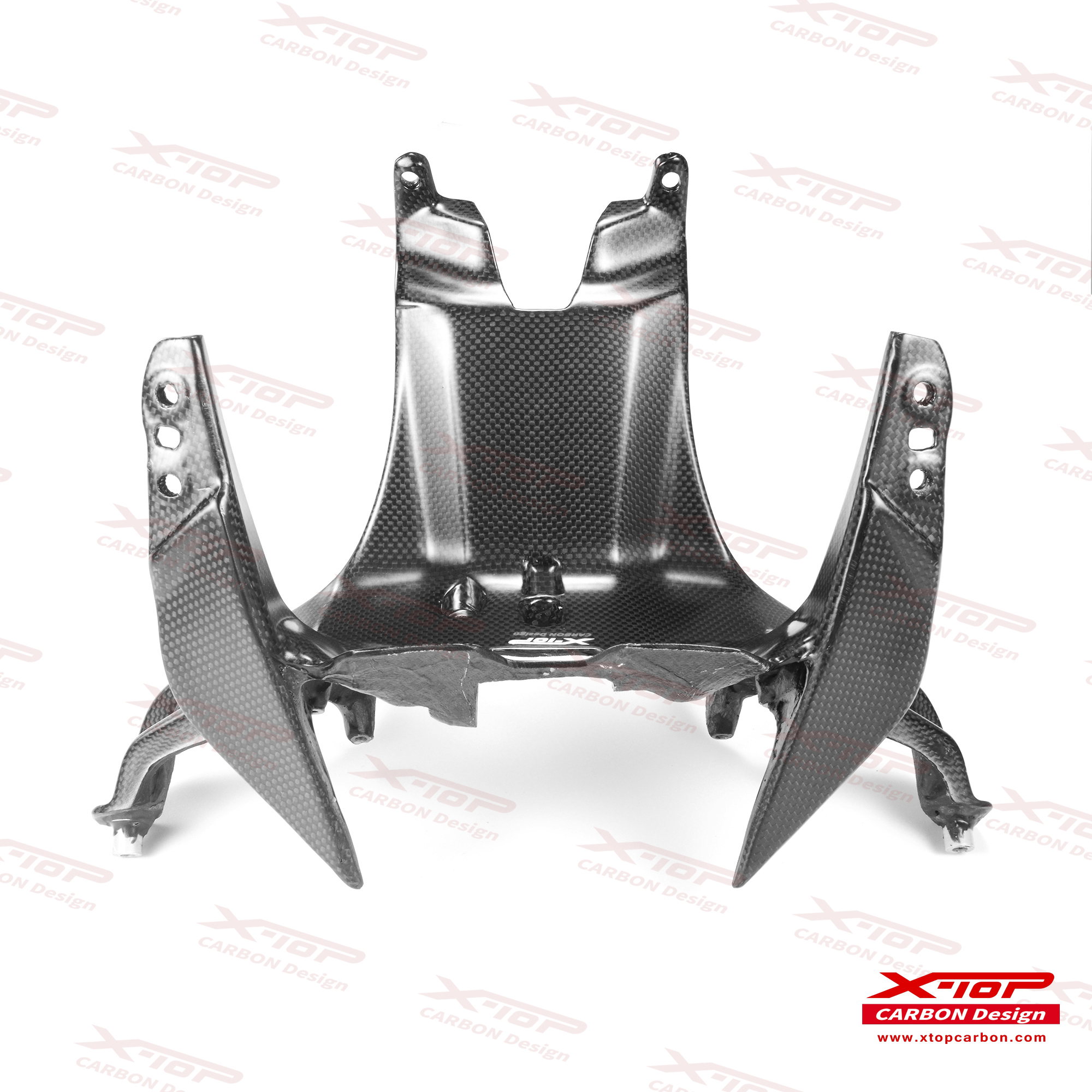 【X-TOP】碳纖維 後照鏡大燈一體式支架 PANIGALE V4 (18-)