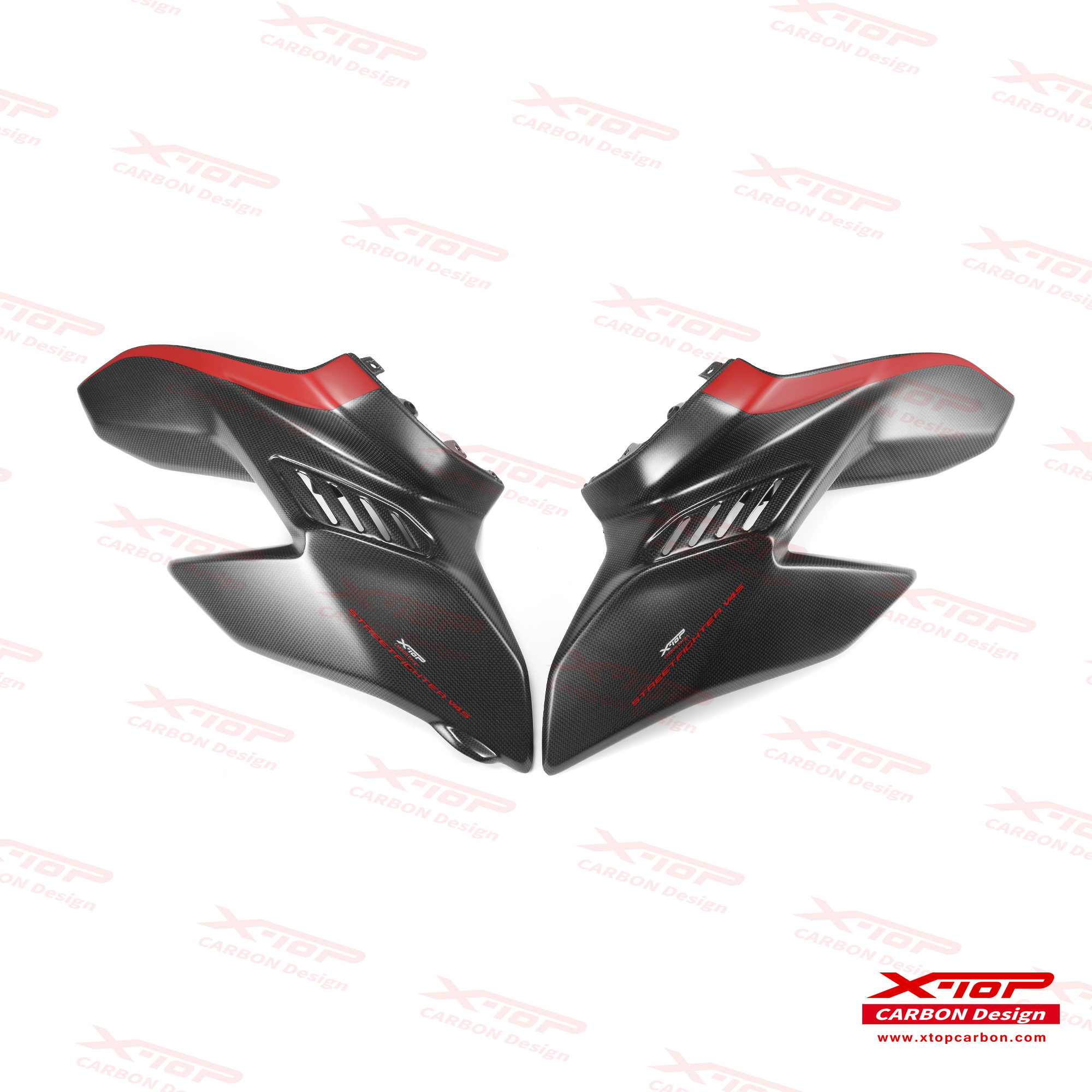 【X-TOP】碳纖維 特仕版油箱側蓋 STREETFIGHTER V4 (20-22)