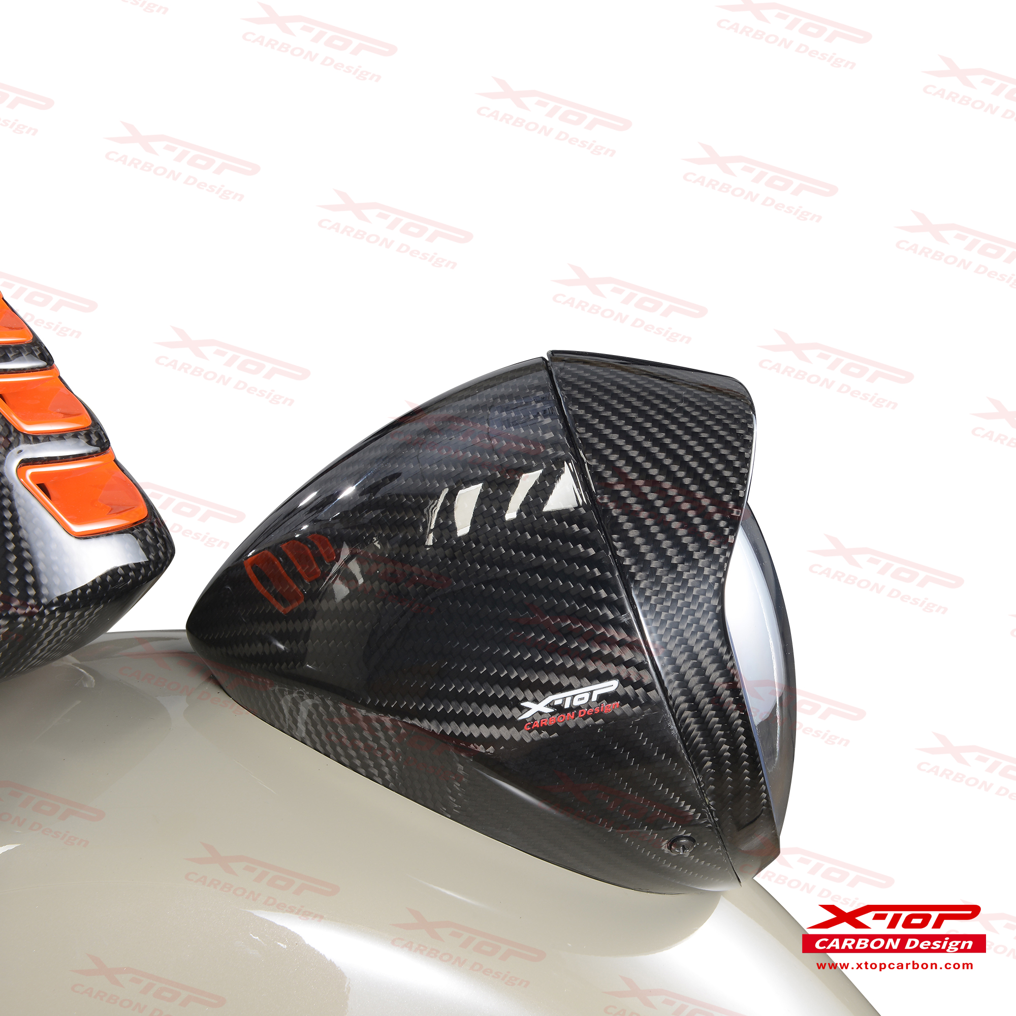【X-TOP】碳纖維六日大燈後殼 GTV 300 (23-)