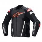 【alpinestars】GP IGNITION 透氣皮夾克 亞洲版型 (黑白)| Webike摩托百貨