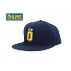 【OHLINS】深藍色鴨舌帽 (黃色LOGO)| Webike摩托百貨