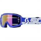 【SCOTT】Scott Hustle X MX 藍/白越野摩托車護目鏡