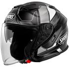 【SHOEI】J-CRUISE3 WHIZZY TC-5 黑/灰 彩繪 四分之三安全帽【總代理公司貨】| Webike摩托百貨