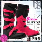 【THOR】Blitz XP 女用越野車靴 (黑/粉)| Webike摩托百貨
