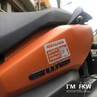 【FKW】警告貼紙 水冷 BWS| Webike摩托百貨
