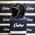 【Gallop】四分之三復古安全帽 亮黑色/銀邊| Webike TW