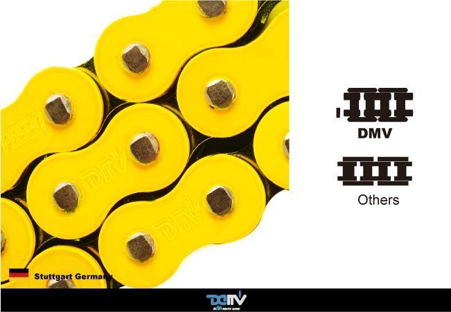 【DIMOTIV (DMV)】動力油封強化鏈/黃色| Webike摩托百貨
