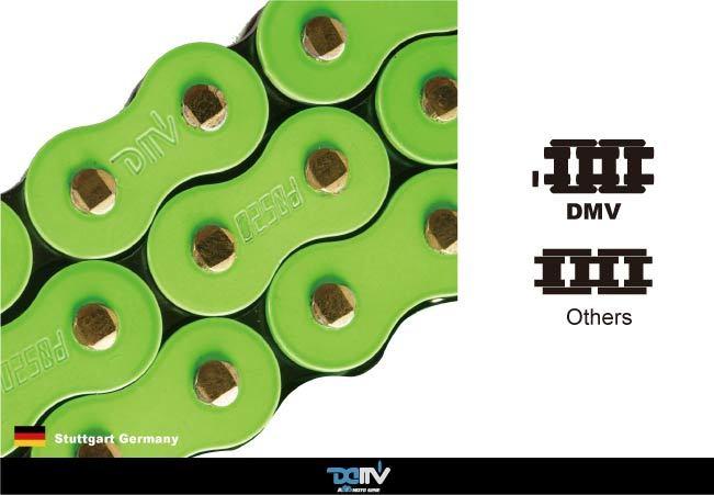 【DIMOTIV (DMV)】靜音動力油封強化鏈/螢光綠| Webike摩托百貨