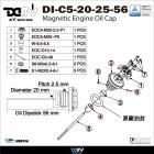 【DIMOTIV (DMV)】磁鐵機油蓋 MT15 ABS (19-21)| Webike摩托百貨