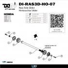 【DIMOTIV (DMV)】3D 後輪軸防倒球 CBR500R| Webike摩托百貨