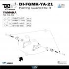 【DIMOTIV (DMV)】ROLL II 車身防倒球組 YZF-R3 (15-18)| Webike摩托百貨