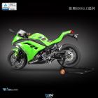 【DIMOTIV (DMV)】鋁環後搖臂防倒球 Z300 (15-18)、NINJA 250R (13-17)、NINJA 300 (13-17)| Webike摩托百貨