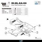 【DIMOTIV (DMV)】安全帽鎖 Z900RS (18-23)、Z900 (17-23)、Z900 SE (21-23)| Webike摩托百貨