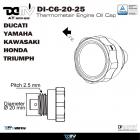 【DIMOTIV (DMV)】機油溫度表 (20mm)| Webike摩托百貨