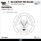 【DIMOTIV (DMV)】仿鍛造碳纖維油箱蓋貼 TRIDENT 660 (21-23)| Webike摩托百貨