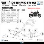 【DIMOTIV (DMV)】後貨架 + 鋁箱套組 45L TRIDENT 660 (21-24)| Webike摩托百貨