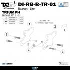 【DIMOTIV (DMV)】後腳踏下移座 TRIDENT 660 (21-22)| Webike摩托百貨