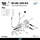 【DIMOTIV (DMV)】安全帽鎖 通用型 (含後視鏡孔)| Webike摩托百貨