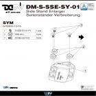 【DIMOTIV (DMV)】側柱加大座 GTS JOYMAX 300I (12-19)| Webike摩托百貨