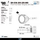 【DIMOTIV (DMV)】機油溫度蓋 (直徑20MM*牙距2.5MM*油尺80MM)| Webike摩托百貨