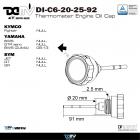 【DIMOTIV (DMV)】機油溫度蓋 (直徑20MM*牙距2.5MM*油尺92MM)| Webike摩托百貨