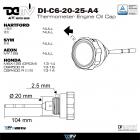 【DIMOTIV (DMV)】機油溫度蓋 (直徑20MM*牙距2.5MM*油尺104MM)| Webike摩托百貨