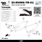 【DIMOTIV (DMV)】鋁合金後扶手 TRIDENT 660 (21-24)| Webike摩托百貨