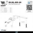 【DIMOTIV (DMV)】安全帽鎖 CL500 (23-24)| Webike摩托百貨