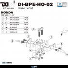 【DIMOTIV (DMV)】煞車腳踏桿加大座 (黑色)CRF300L (21-22)| Webike摩托百貨