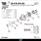 【DIMOTIV (DMV)】磁鐵 機油加注口蓋 MT-09 (-21)| Webike摩托百貨