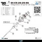 【DIMOTIV (DMV)】磁鐵機油蓋 (直徑 20MM × 牙距 2.5MM) SMAX (13-22)| Webike摩托百貨