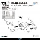 【DIMOTIV (DMV)】安全帽鎖 HORNET 2.0 / CB200X| Webike摩托百貨