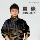 【TDN】迷彩偽裝前開雨衣 (軍綠)| Webike摩托百货
