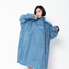 【Outperform】長版風雨衣-MiniO 背包款 (太平洋藍)| Webike摩托百貨
