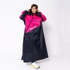 【Outperform】EVO終結者 斜開雙拉鍊 專利連身式雨衣 (桃紅)| Webike摩托百貨