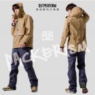 【Outperform】Packerism 揹客套式雨衣+牛仔雨褲 (卡其)| Webike摩托百貨