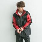 【Outperform 奧德蒙】勁馳率性 兩件式雨衣 (黑紅)| Webike摩托百貨