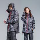 【Outperform 奧德蒙】玩酷快乾兩件式風雨衣 (灰迷彩)| Webike摩托百貨