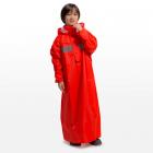 【Outperform 奧德蒙】頂峰兒童背包款半開連身雨衣 (橘紅)| Webike摩托百貨
