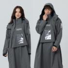 【Outperform 奧德蒙】ACE半斜開雙拉鍊防水透氣連身式雨衣 (鐵灰)| Webike摩托百貨
