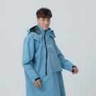 【Outperform 奧德蒙】ACE半斜開雙拉鍊防水透氣連身式雨衣 (天空藍)| Webike摩托百貨