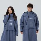 【Outperform 奧德蒙】ACE半斜開雙拉鍊防水透氣連身式雨衣 (牛仔藍)| Webike摩托百貨