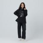 【Outperform】ACE半斜開雙拉練防水透氣兩件式雨衣 (太空黑)| Webike TW