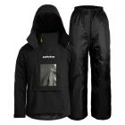 【Outperform】ACE半斜開雙拉練防水透氣兩件式雨衣 (太空黑)| Webike TW