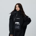 【Outperform】背包款-ACE半斜開雙拉鍊防水透氣連身式雨衣 (黑)| Webike TW