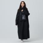 【Outperform】背包款-ACE半斜開雙拉鍊防水透氣連身式雨衣 (黑)| Webike TW