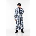 【東伸DONGSHEN】時尚迷彩大衣雨衣 (黑色)| Webike摩托百货