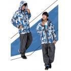 【DONGSHEN】迷彩都會叢林外套雨衣 (藍色)| Webike TW