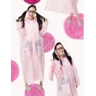 【DONGSHEN】夢幻雷絲大衣型雨衣 (粉紅)| Webike TW