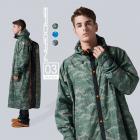 【寶嘉尼】背包客多功能大衣型雨衣 綠色| Webike摩托百貨